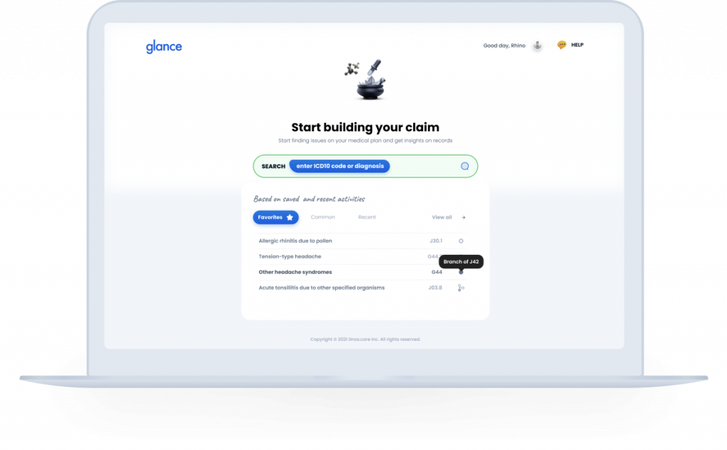 Glance Claims